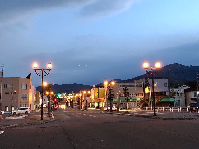 北海道は日没が早い！2020年10月28日16時台岩内の風景