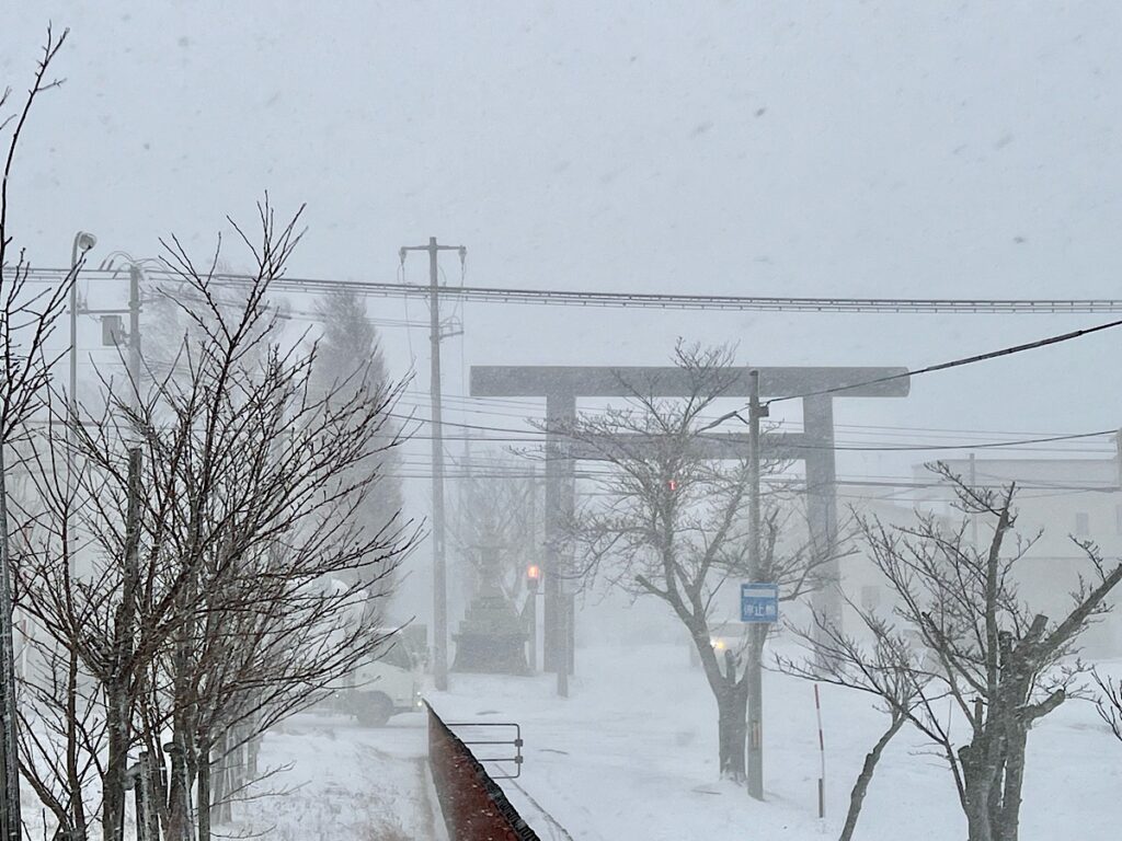 岩内町雪景色