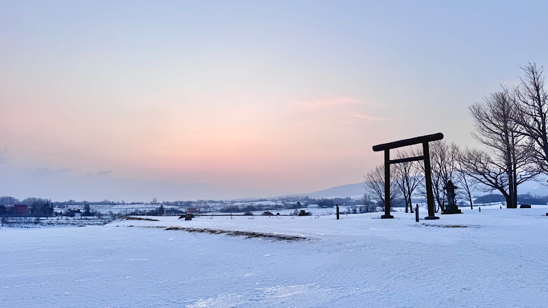 共和町の朝焼け