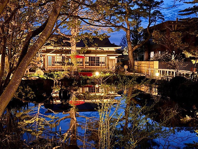 含翠園ライトアップ